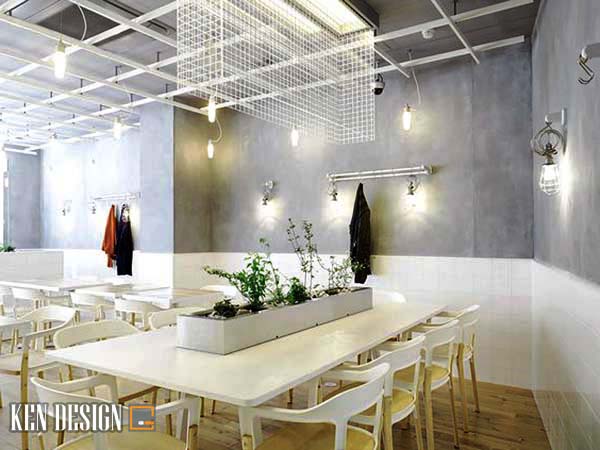 Lưu ý khi thiết kế thi công nội thất quán cà phê có tông màu sáng